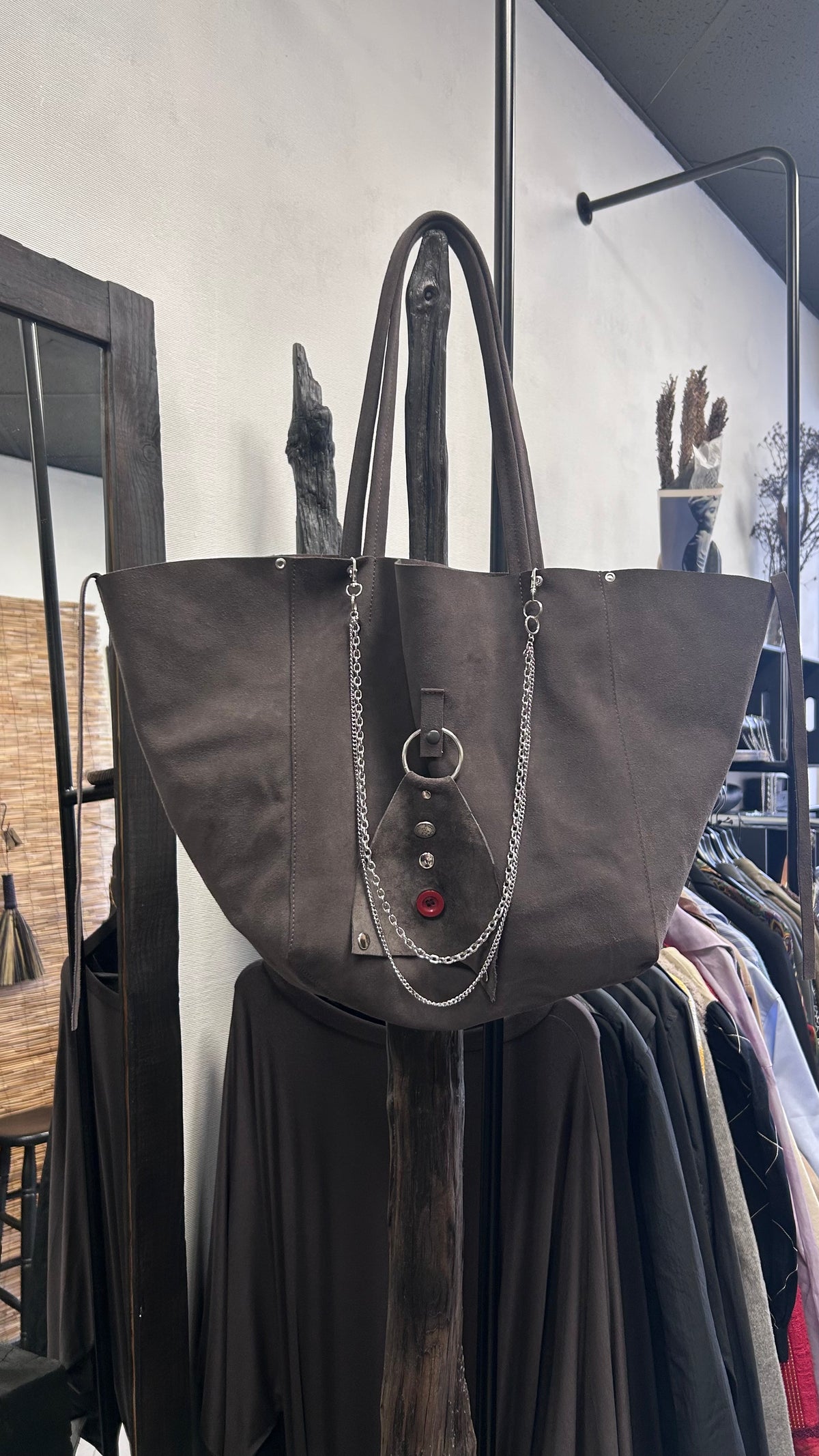Suede Multi Charm Y2K Maximalism  Purse
