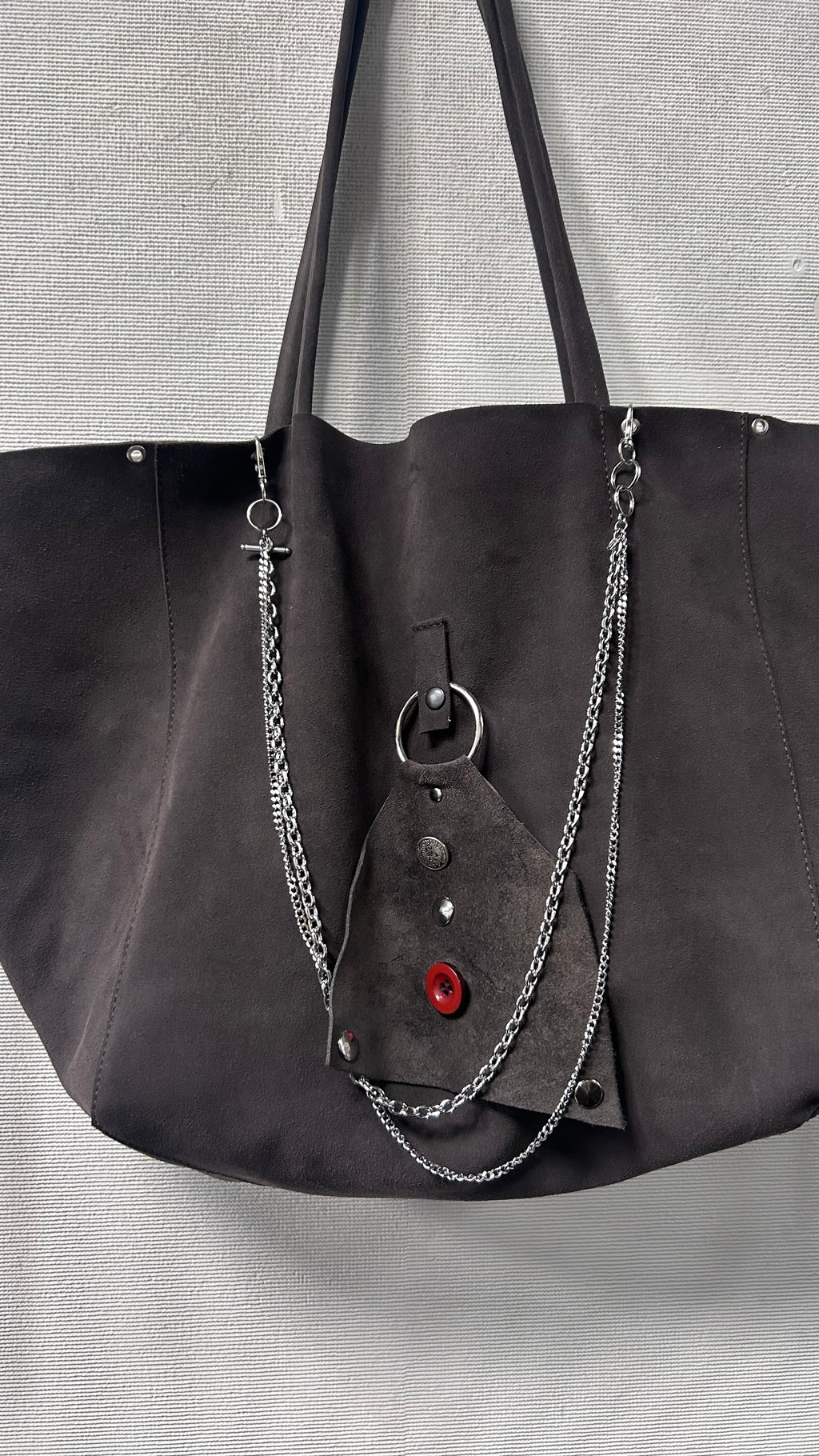 Suede Multi Charm Y2K Maximalism  Purse