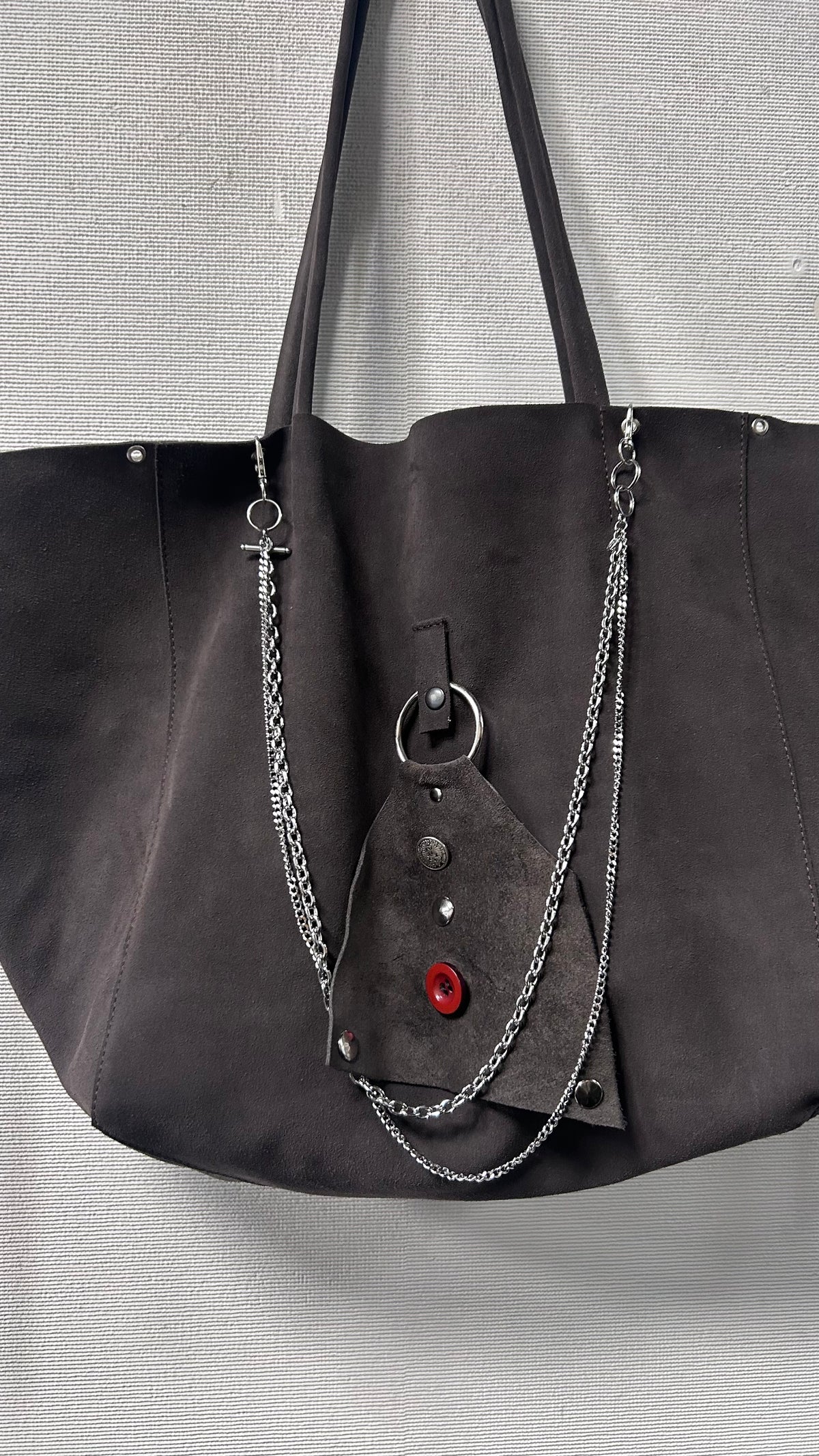 Suede Multi Charm Y2K Maximalism  Purse