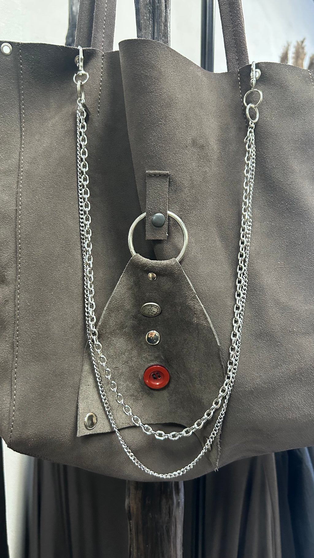 Suede Multi Charm Y2K Maximalism  Purse