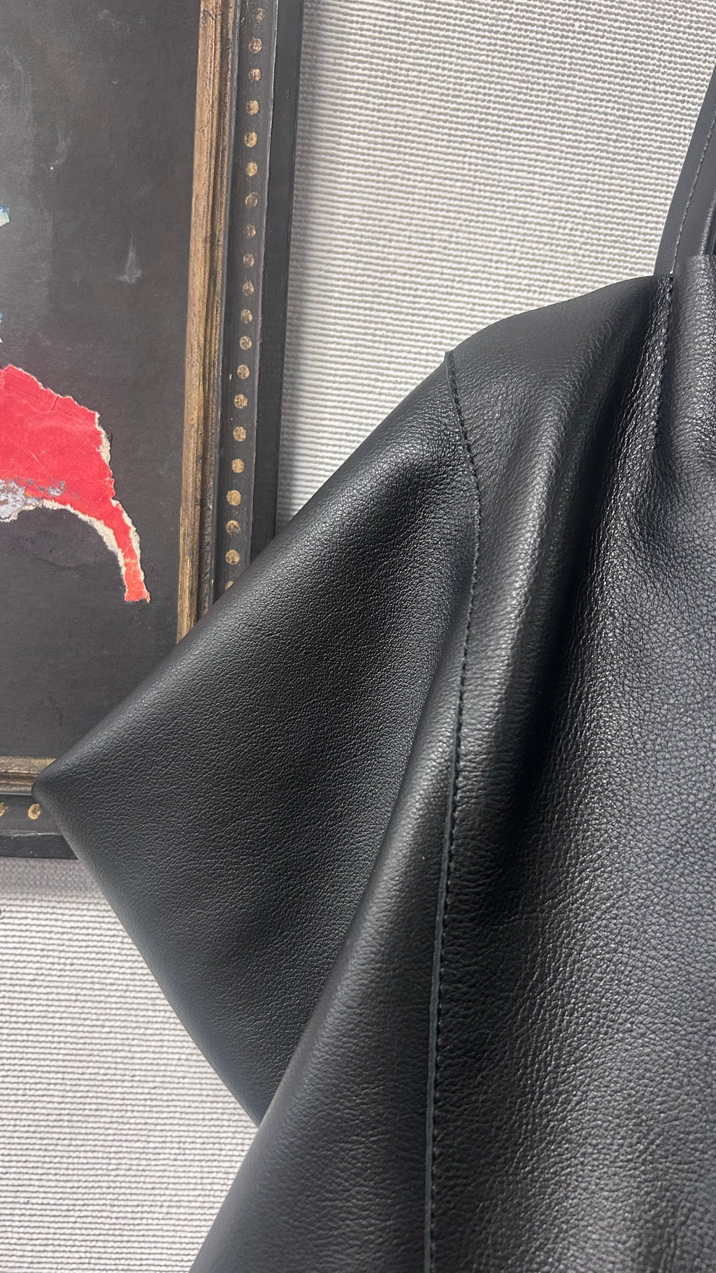 Y2K Style Black Leather Shoulder Bag with Chains