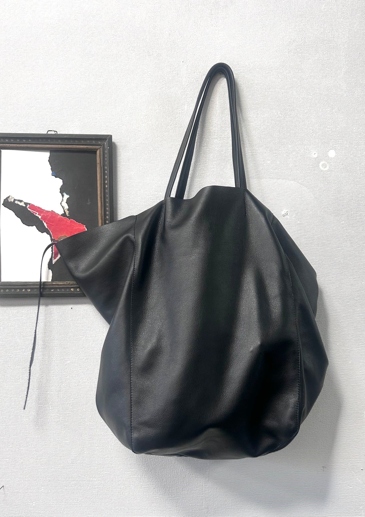 Y2K Style Black Leather Shoulder Bag with Chains