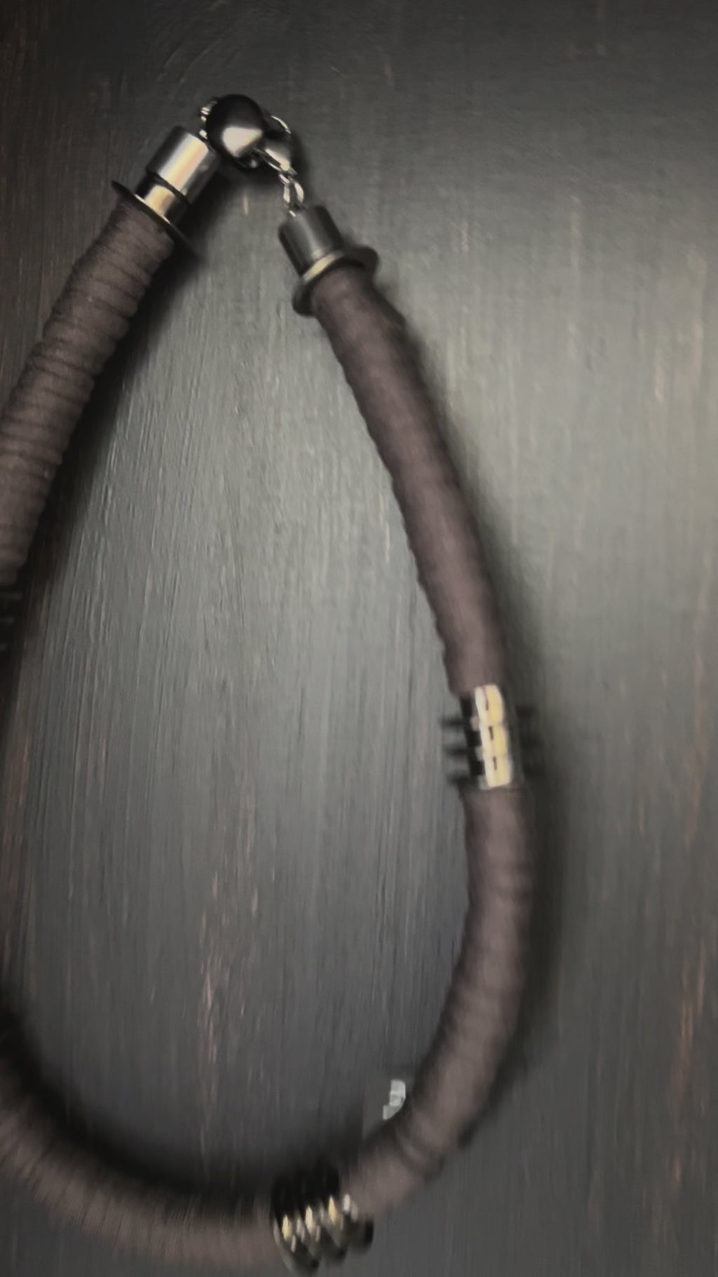Upcycled Taupe Brown Boho Chunky Necklace