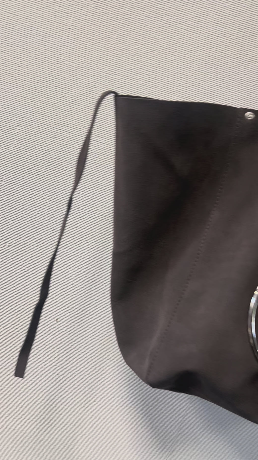 Suede Bag With Massive Charms