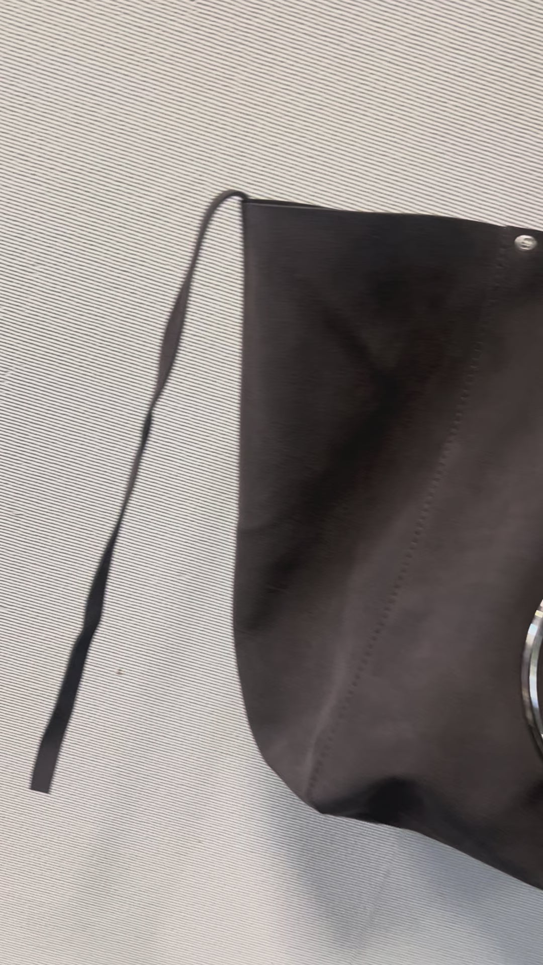 Suede Bag With Massive Charms